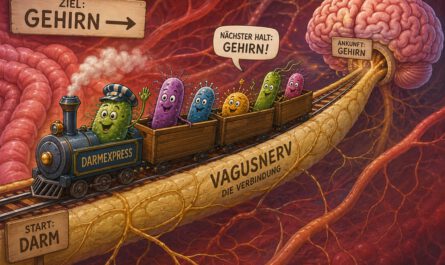 Darmbakterien wandern mit dem Vagusnerv ins Gehirn